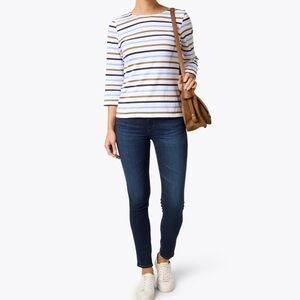 AG Adriano Goldschmed Prima Dark Blue Slim Cigarette Ankle Jean Women’s Size 25R